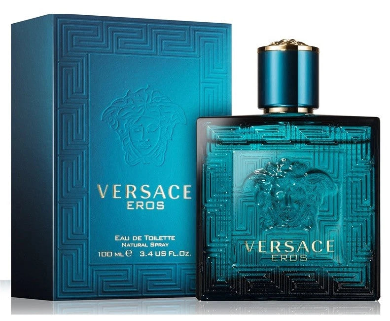 Versace Eros For Men Eau de Toilette 3.4 oz / 100 ml EDT Spray – New In Box (NIB) Luxury Fragrance